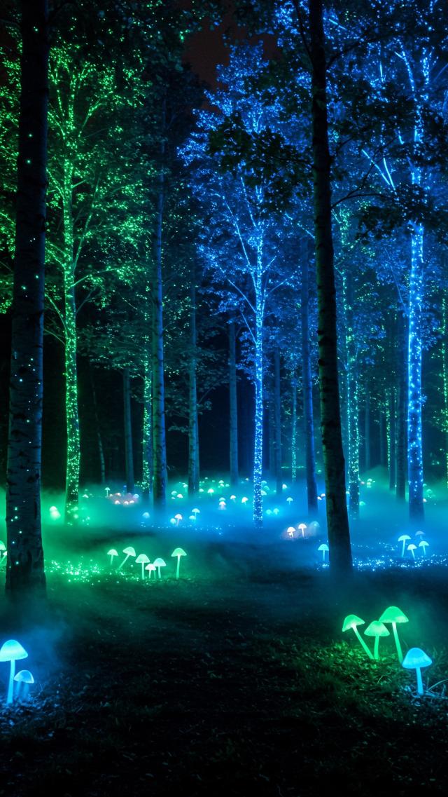 Glowing Forest of the Night