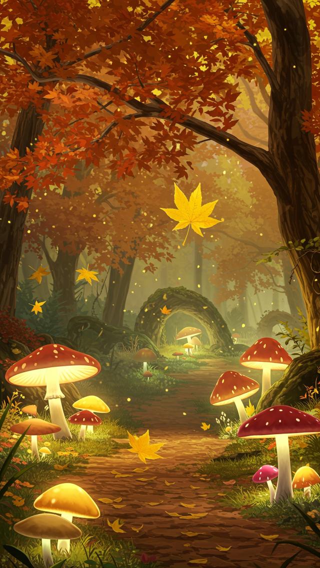 Glowing Mushroom Forest