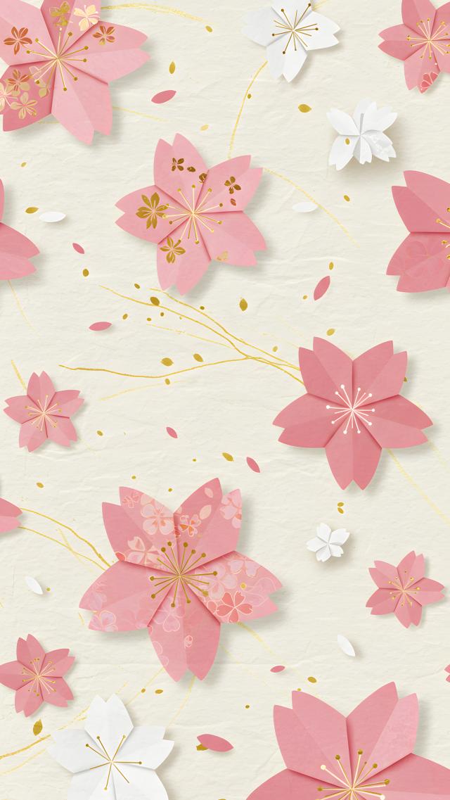 Japanese Style Pattern - Cherry Blossom Design