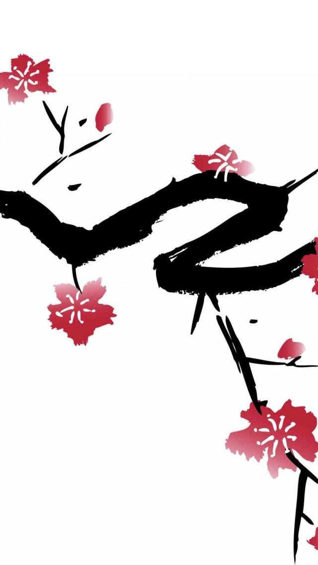 Japanese-style Floral Illustration