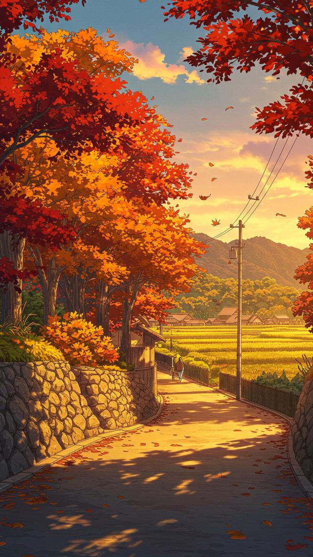 Country Lane at Dusk