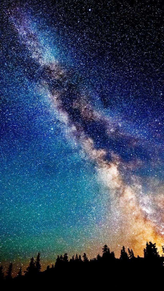 Galaxy Starry Sky Apple X Wallpaper