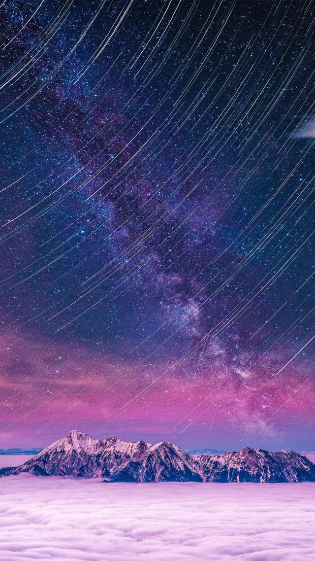 Starry Sky at the Mountaintop