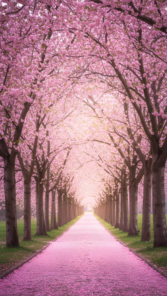 Dreamy Cherry Blossom Avenue