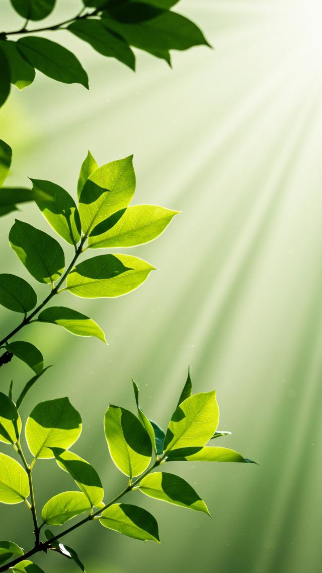 Contrast of Fresh Green and Light and Shadow