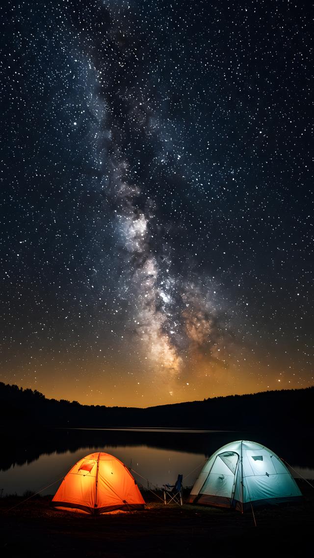 Starry Sky and Twinkling Tents