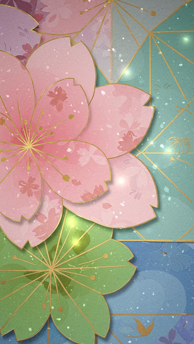 Spring Floral Patterns - Japanese Style Colors