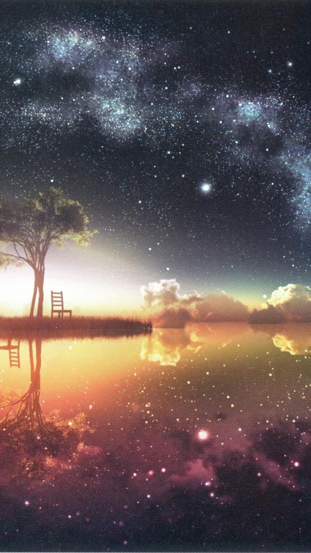 Starry Sky by the Waterside