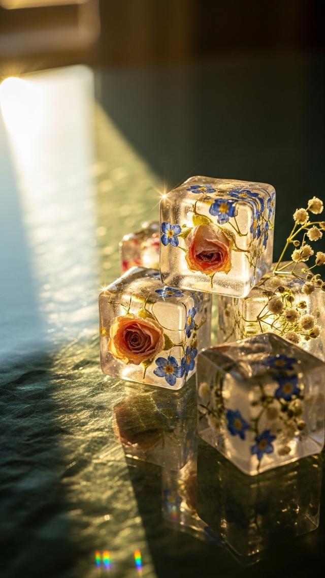 Ice Flowers and Gentle Light