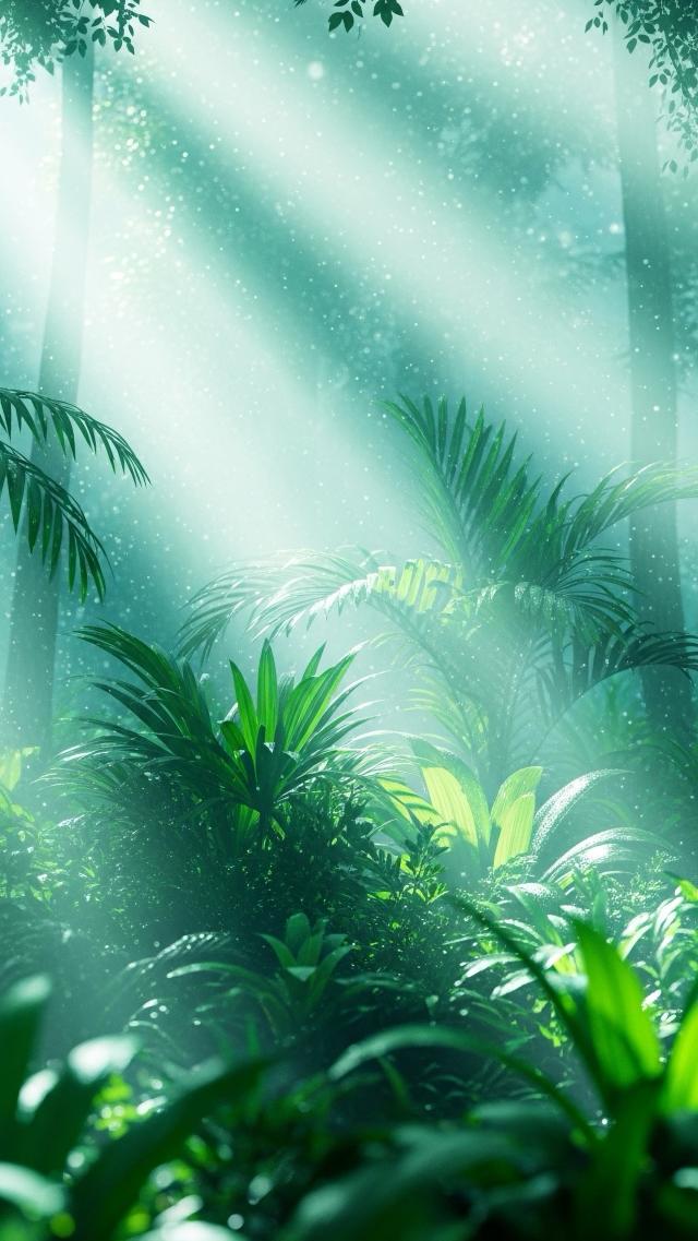 Cool Sunlight in the Woods