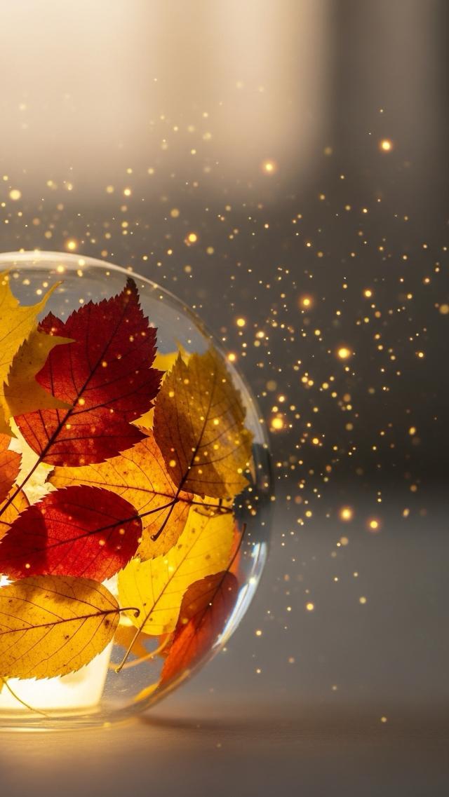 Autumn Glass Ornaments