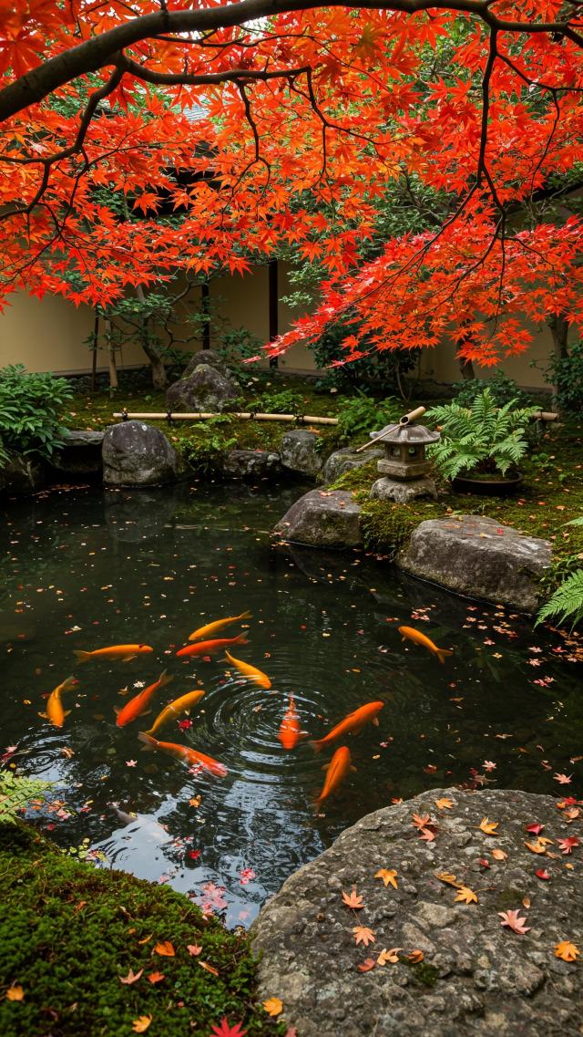 Japanese Garden in Autumn