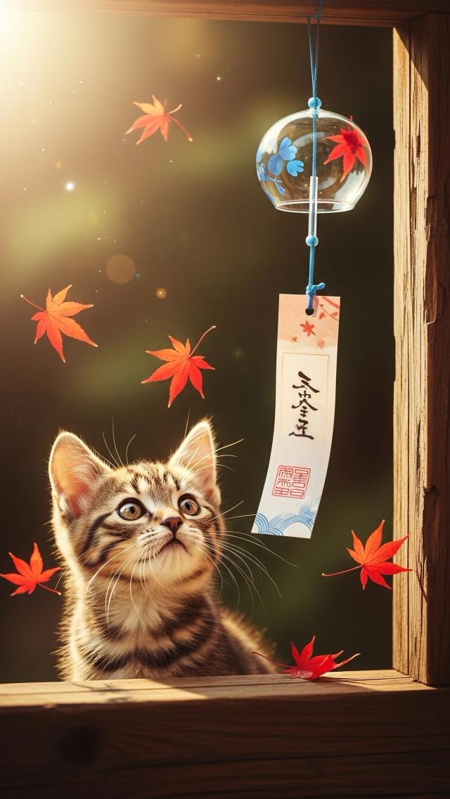 Red Leaves and Wind Chimes