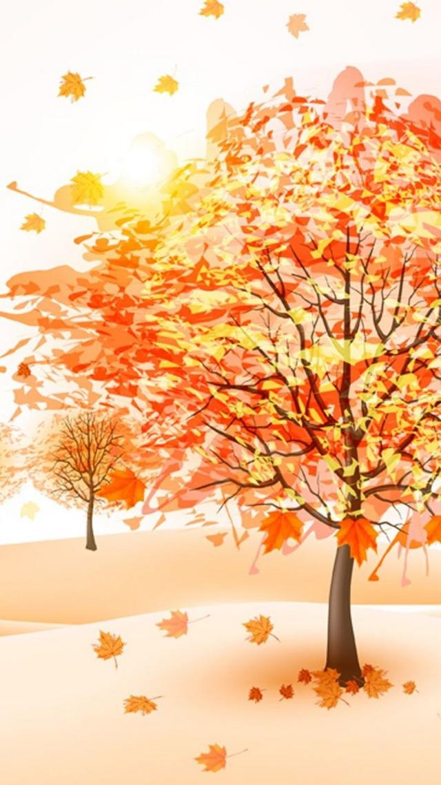 Red Leaves Illustration