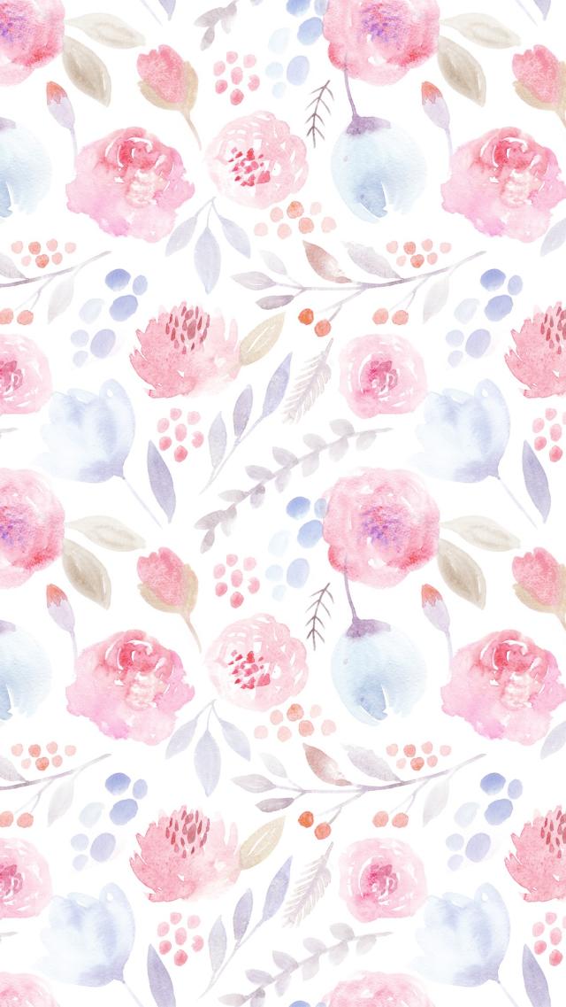 颜料绘就的玫瑰花 高清壁纸