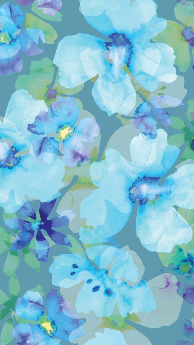 Floral Pattern - Blue