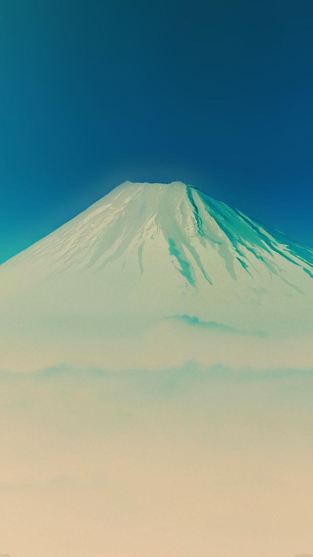 银装素裹的富士山 高清壁纸