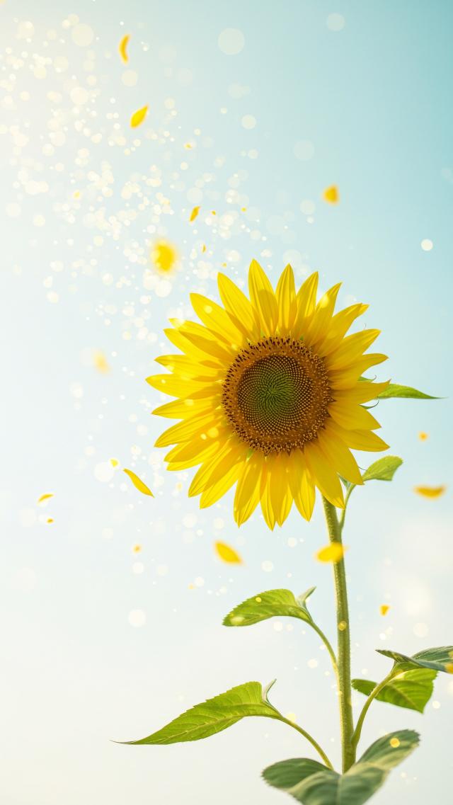 Sunflowers Swaying in the Wind
