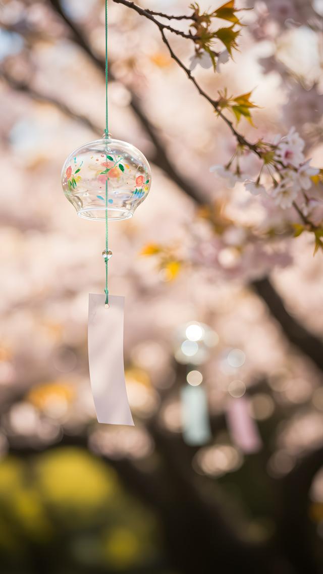 Wind Chimes and Cherry Blossoms
