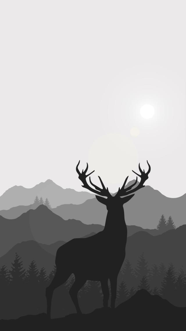 Deer - Silhouette