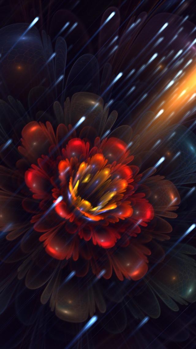 Abstract Floral Wallpaper