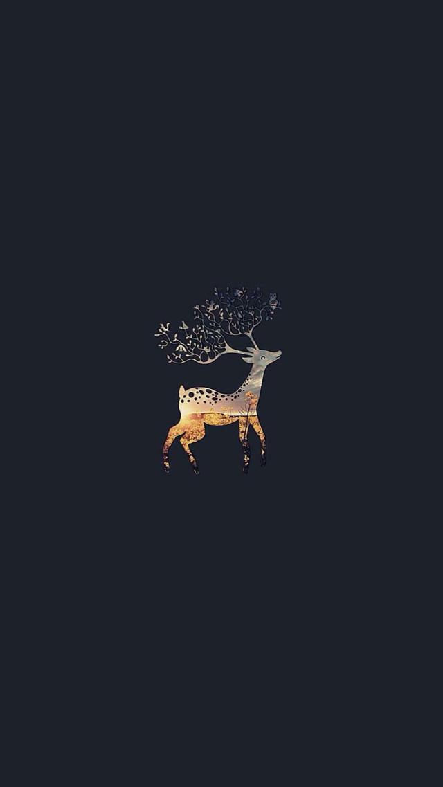 Reindeer Animal Illustration Wallpaper