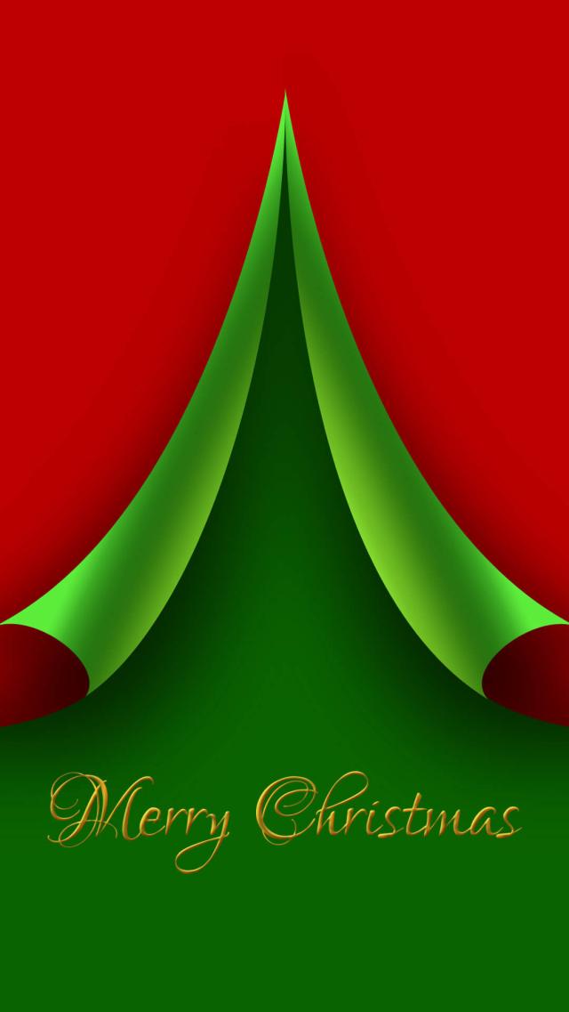 Merry Christmas: Red and Green Christmas Wallpaper