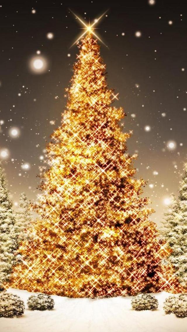 Golden Christmas Tree