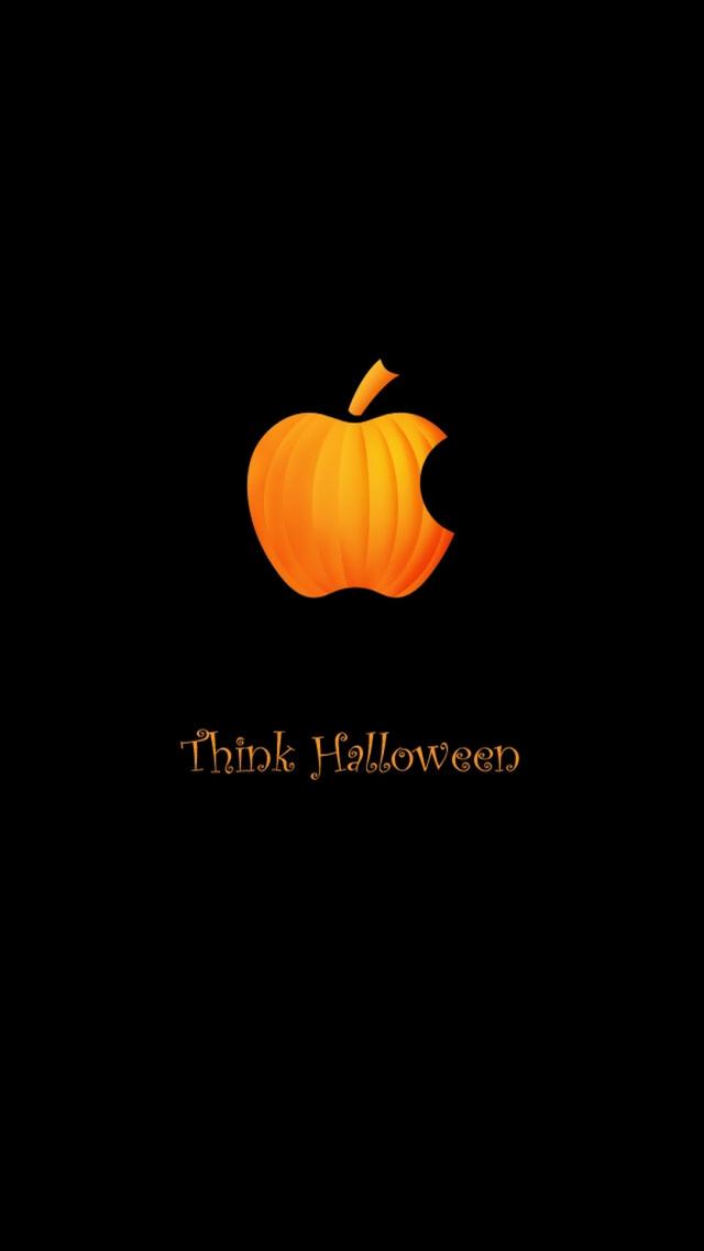 Halloween Version of the Apple Logo