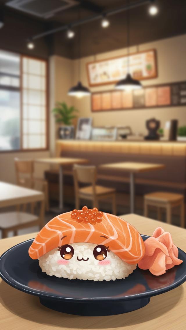 お寿司-おしゃれなサーモン