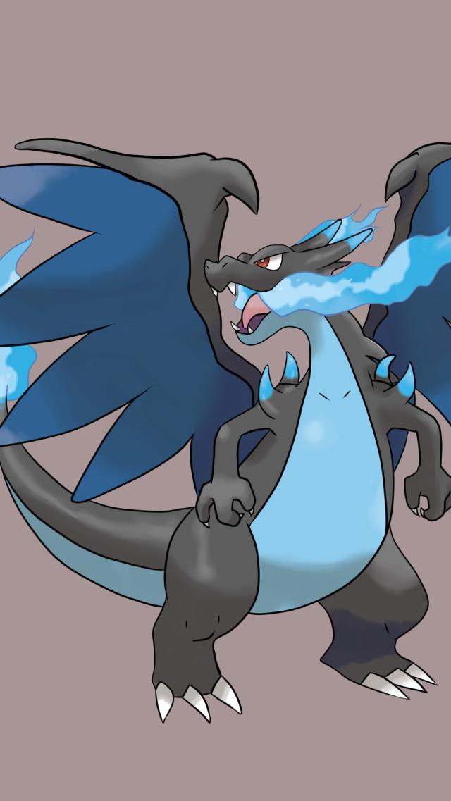 甲壳龙X形态  宝可梦手机壁纸