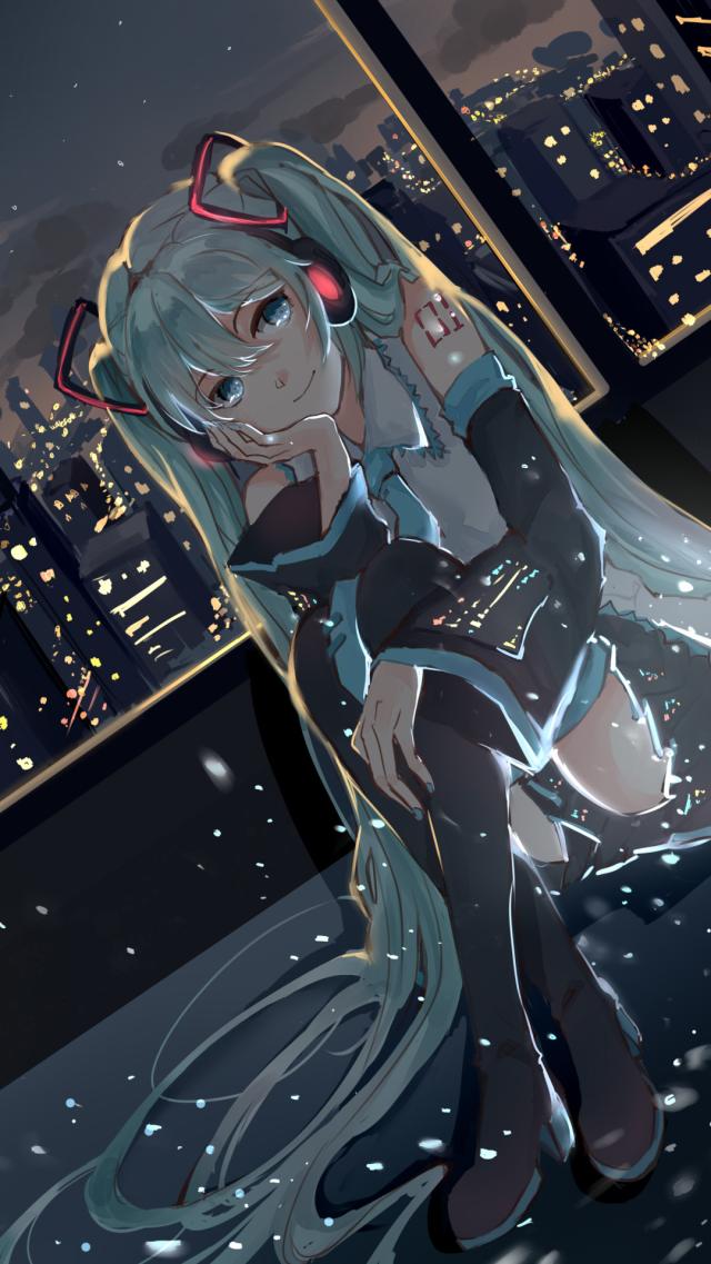初音ミク  ボカロのスマホ壁紙お