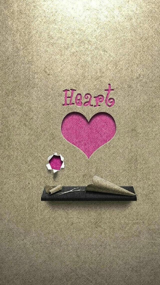 Stylish Heart-Shaped Apple