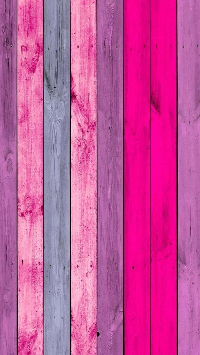 Pink Wooden Board, Girly Style Mobile Wallpaper