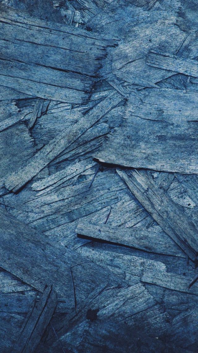 青い合板のアイフォンテン壁紙