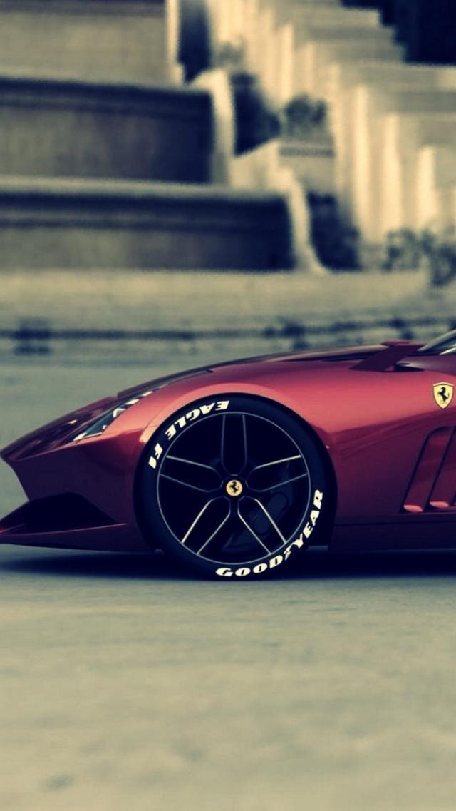 Ferrari Sports Car Mobile Wallpaper