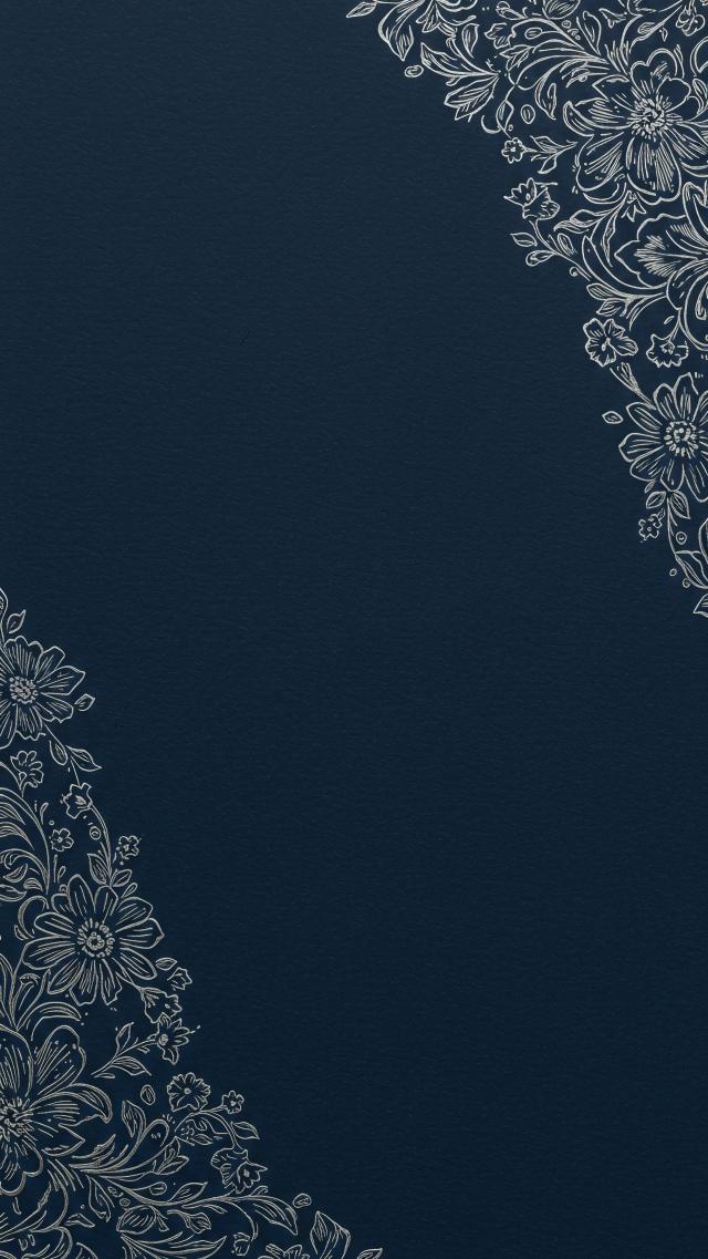 Navy Blue × Silver Pattern