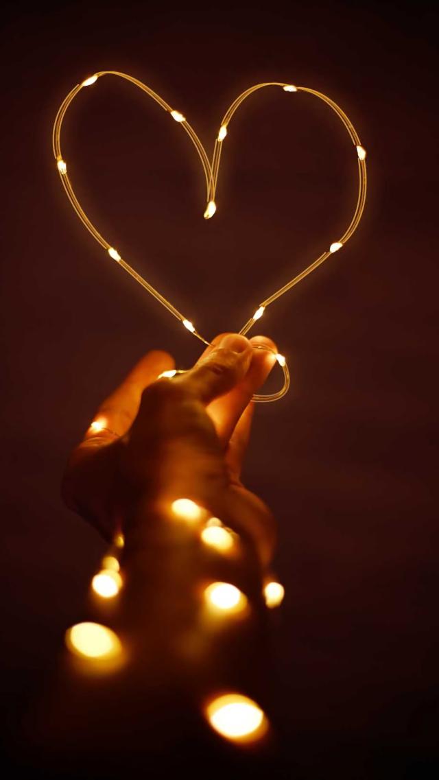 Heart-Shaped Light Show