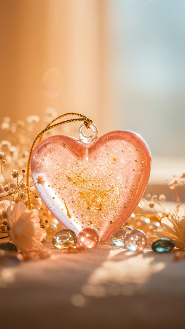 Heart-Shaped Glass Handicraft