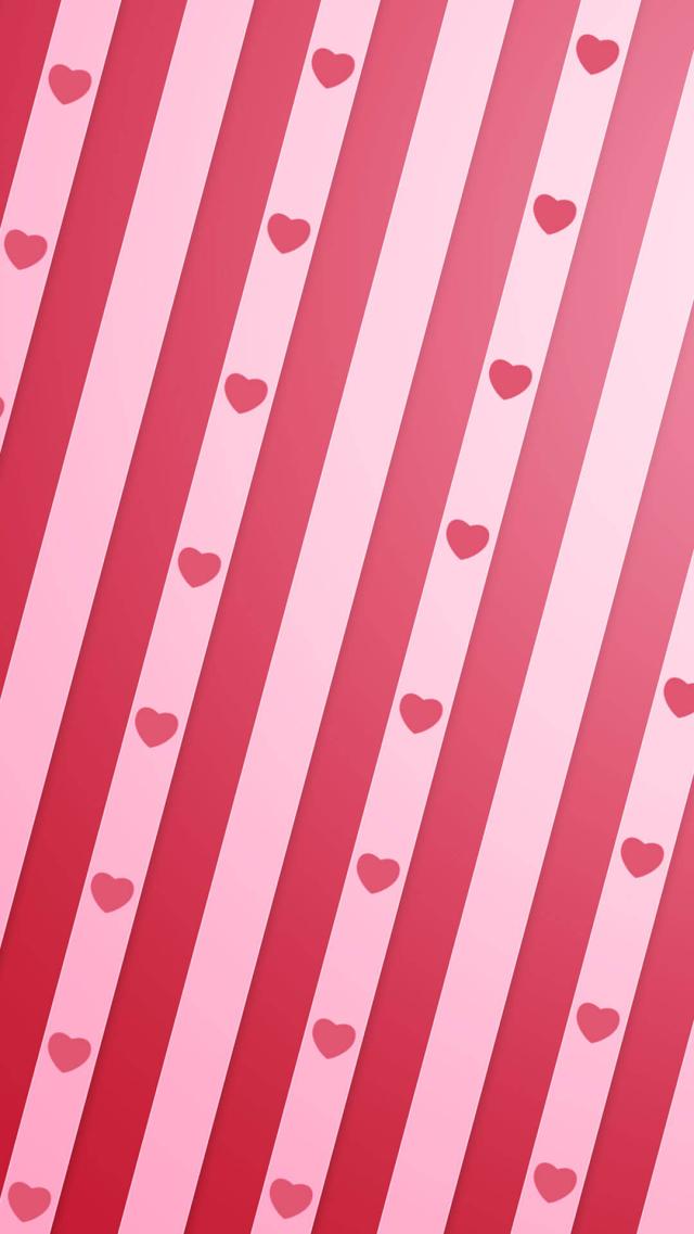 Heart-shaped Striped Pattern