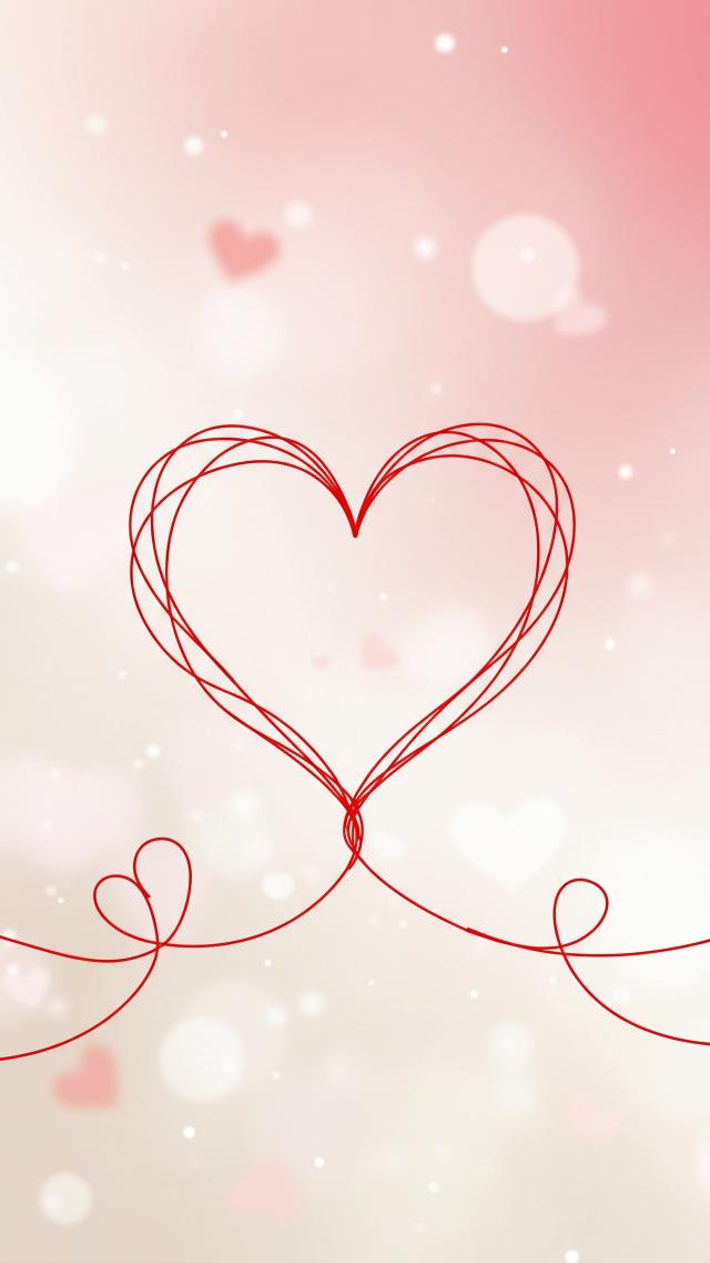 Enhance Romantic Luck - Heart-Shaped Red Thread