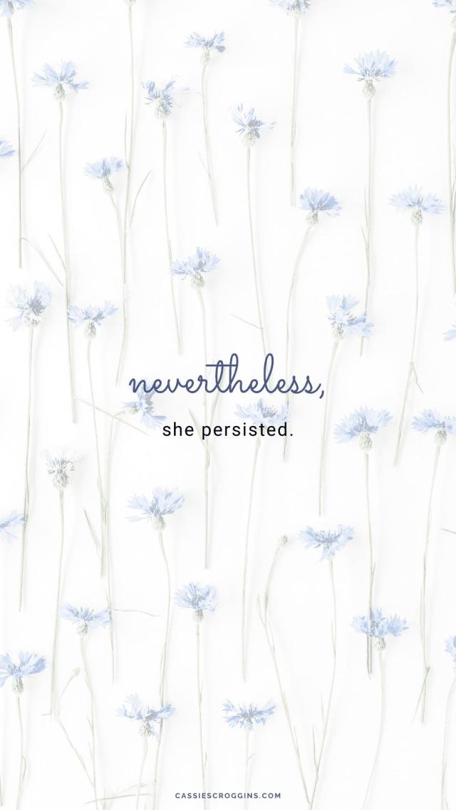 Floral Pattern - White/Blue