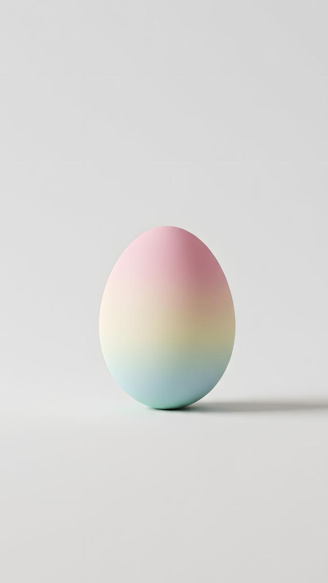 Rainbow-colored Easter Eggs