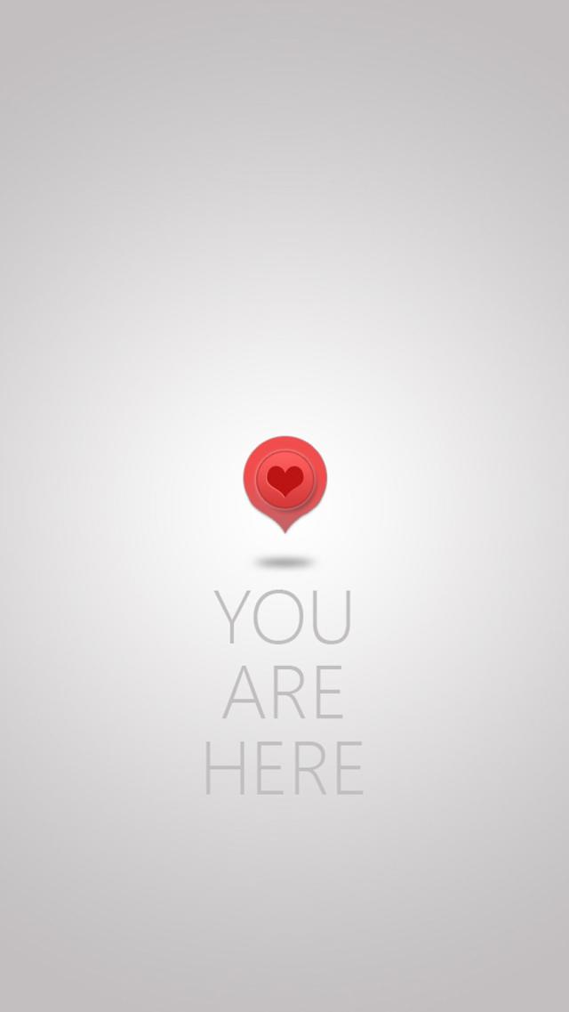 You're Right Here - Message of Love iPhone6s Wallpaper