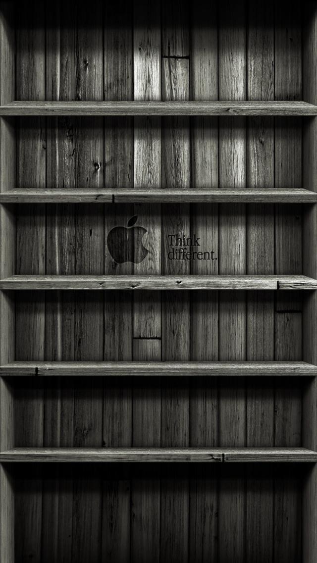 Stylish Shelving iPhone Wallpaper