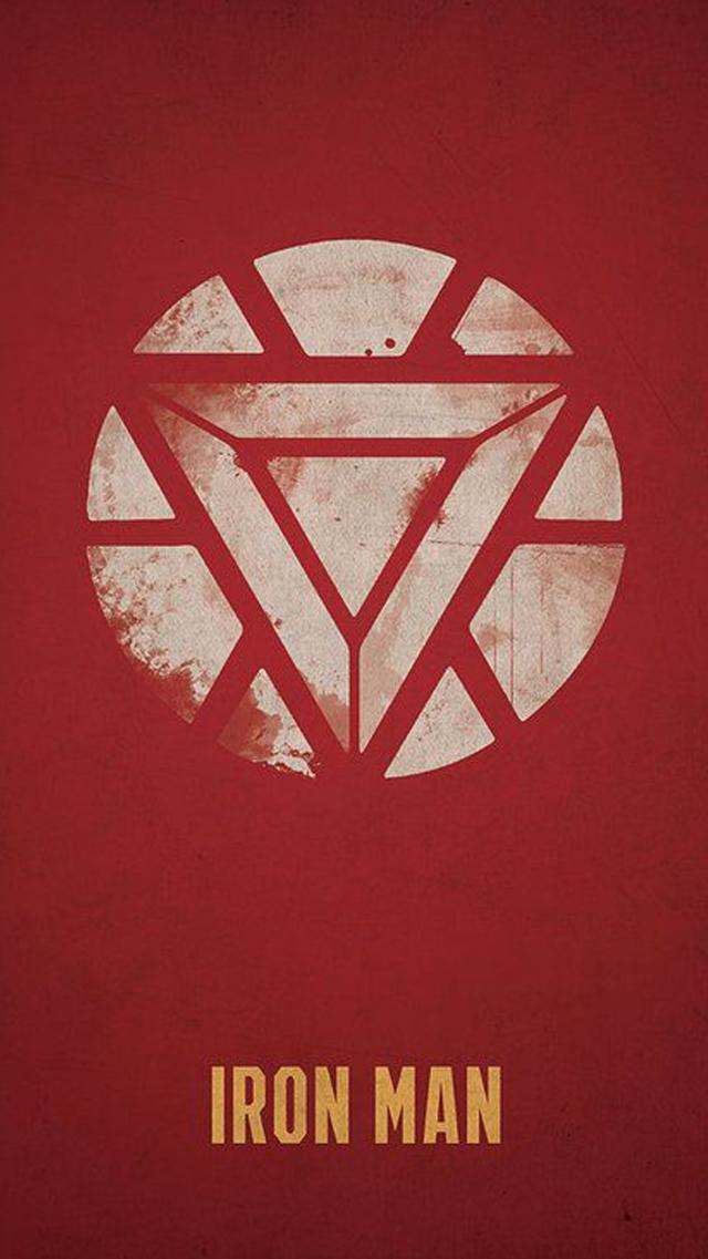 Iron Man: Simple and Handsome Marvel Apple-inspired Wallpaper