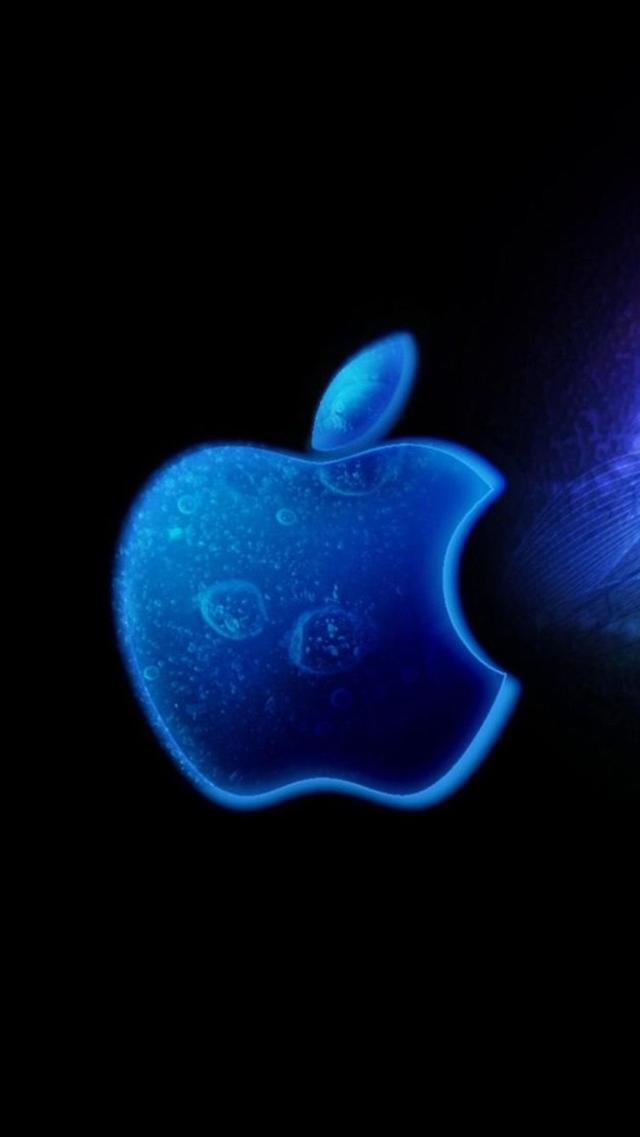 CoolAppleXWallpaperinBlue/Black(AppleTheme)