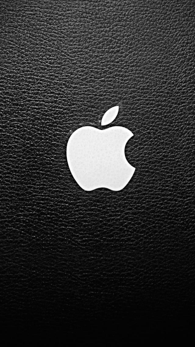 Black Leather and White Apple