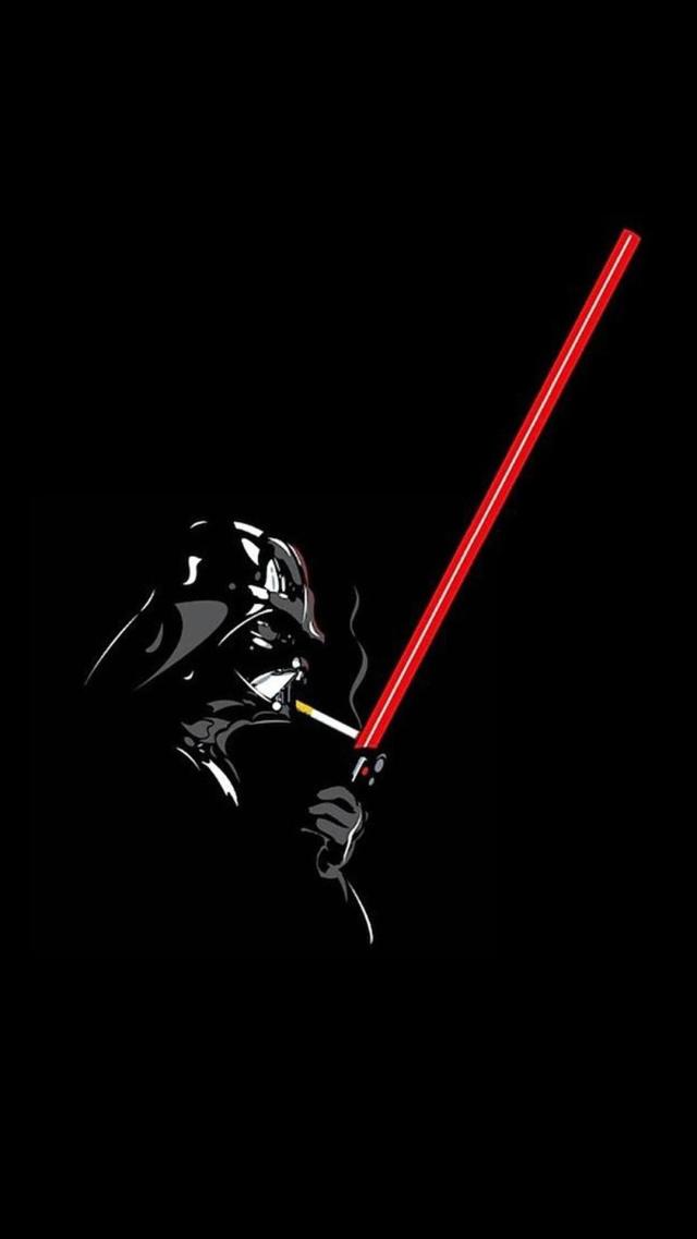 Darth Vader Using a Lightsaber Instead of a Lighter