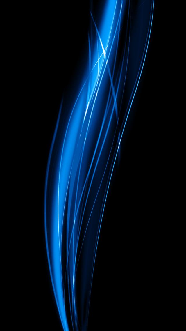 Cool Abstract Blue Wave Wallpaper for iPhone 8